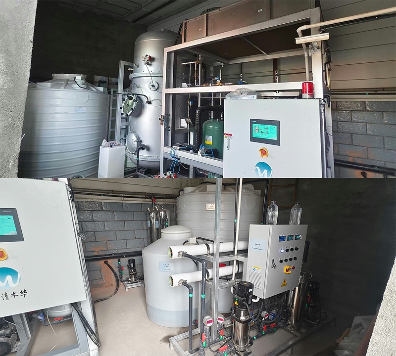 切削液廢水和顯影液廢水低溫蒸發項目現場